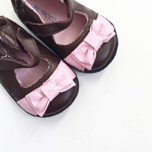 Robeez semi-hard bottom Mary Jane shoes EUC size 2 - Picture 2 of 3